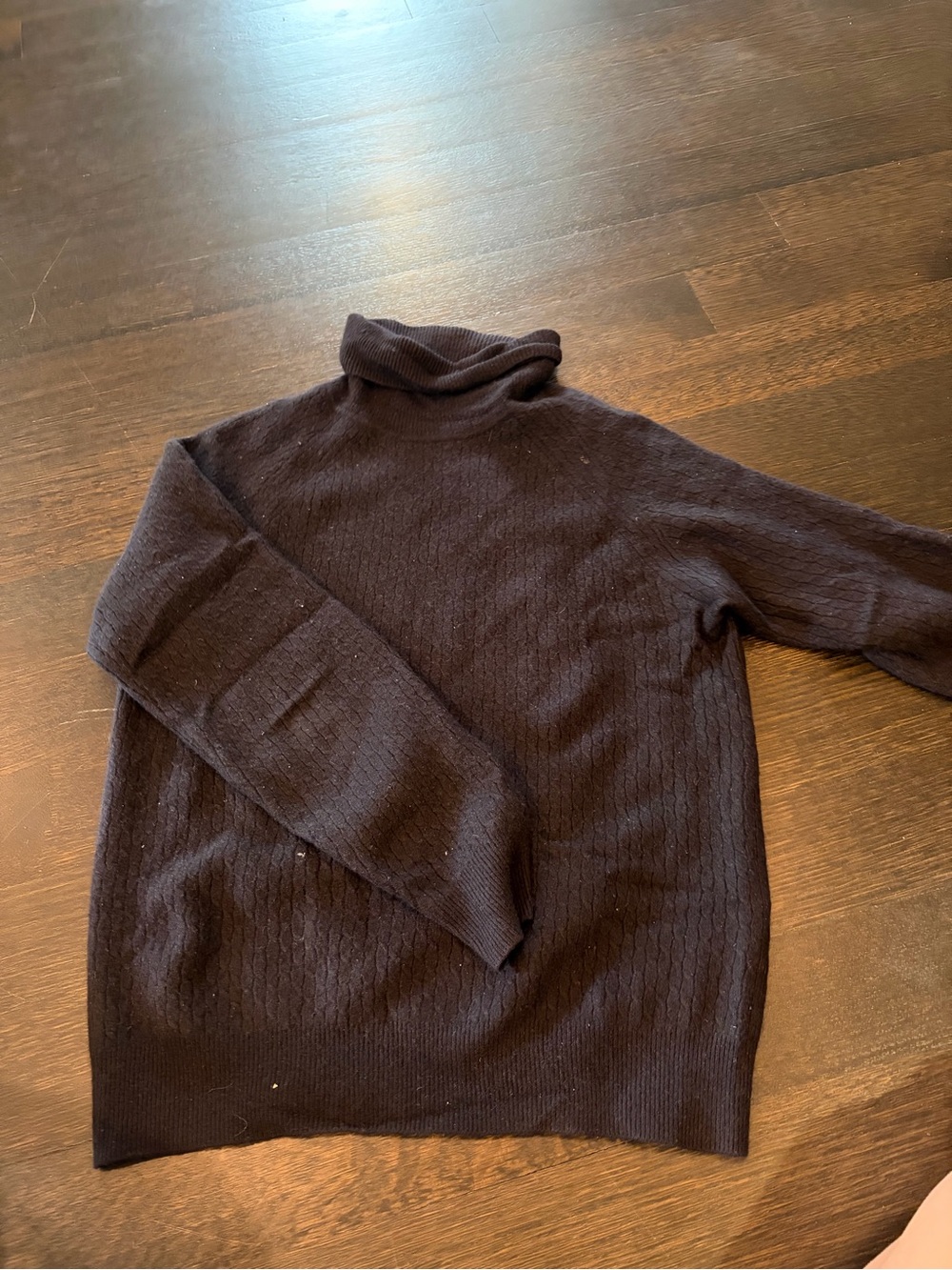 Hickey Freeman Men's Black Turtleneck Sweater